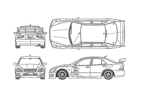 ＡＤ（altezza disegno） Toyota Altezza